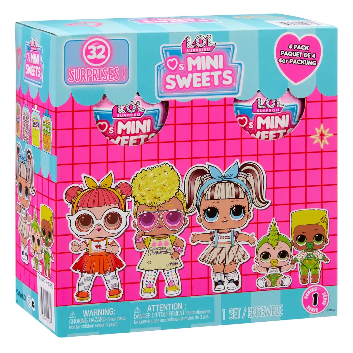 L.O.L Surprise! Loves Mini Sweets Peeps 4 Pack Assortment