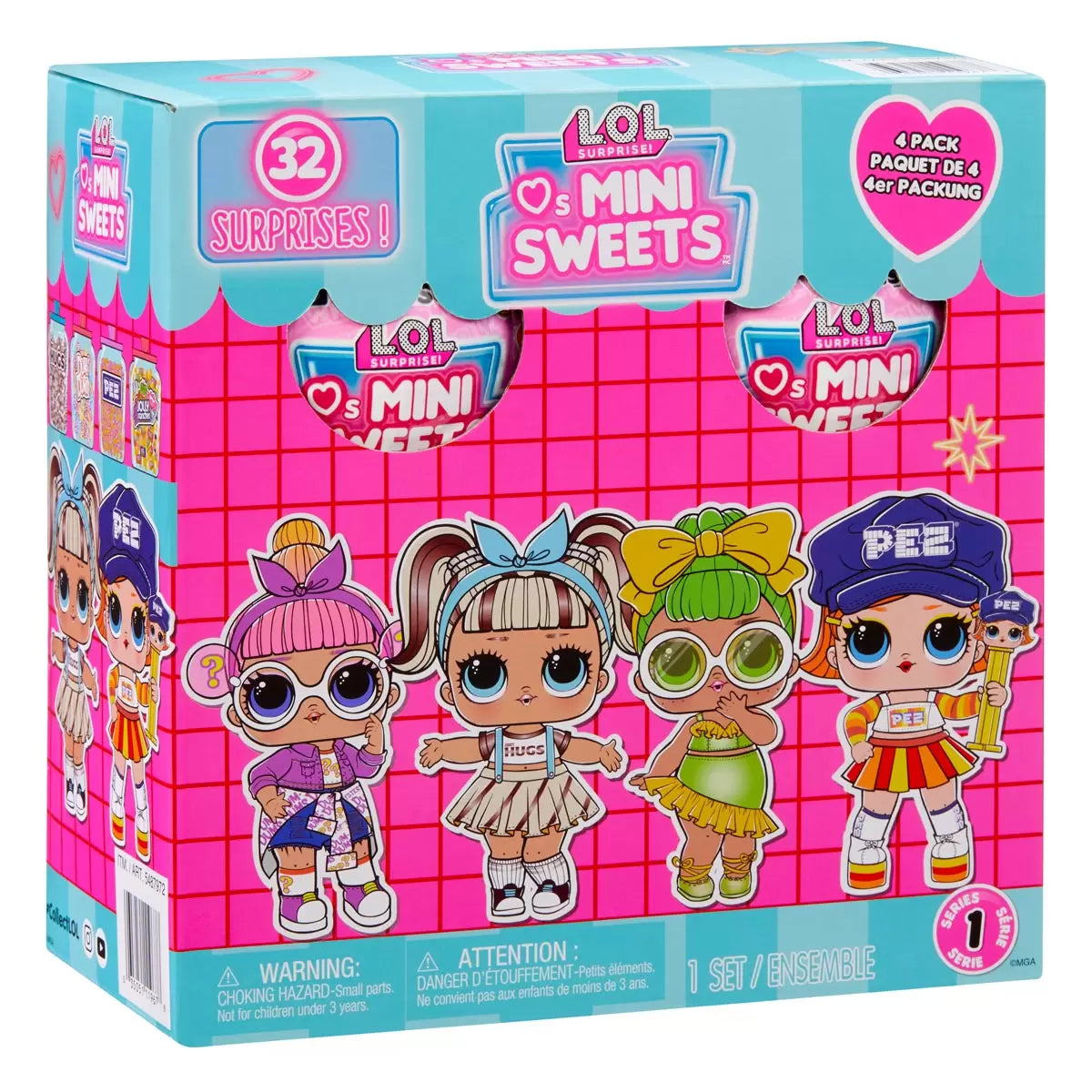 L.O.L Surprise! Loves Mini Sweets Dum Dums 4 Pack Assortment