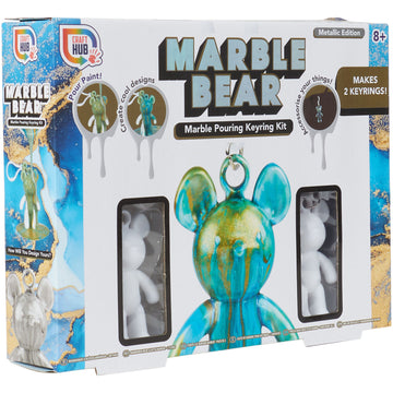 Marble Pouring Keyring Kit Metallic edition