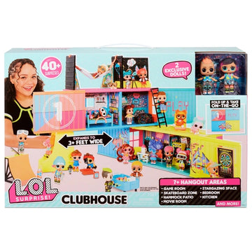 L.O.L. Surprise! Clubhouse Playset with 40+ Surprises and 2 Exclusives Dolls
