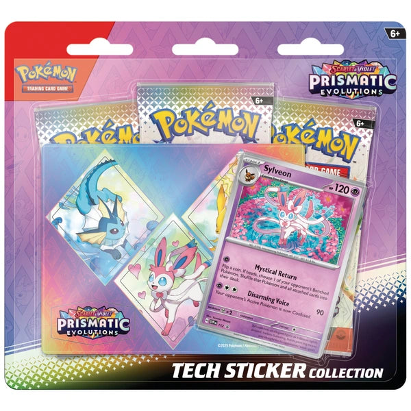 Pokémon Cards Scarlet & Violet Prismatic Evolutions Tech Sticker Collection Sylveon