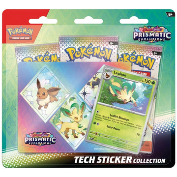 Pokémon Cards Scarlet & Violet Prismatic Evolutions Tech Sticker Collection Leafeon