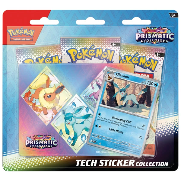 Pokémon Cards Scarlet & Violet Prismatic Evolutions Tech Sticker Collection Glaceon