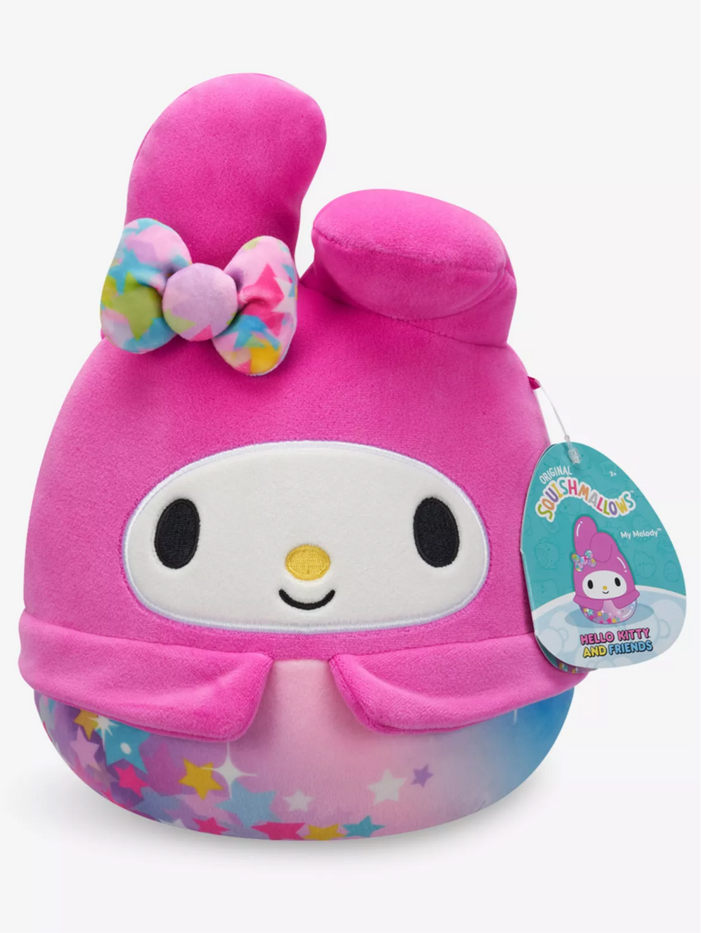 Squishmallow Kellytoy Squishmallows Sanrio 8 inch Hello Kitty Mymelody in Star Shine Outfit Plush Soft Toy