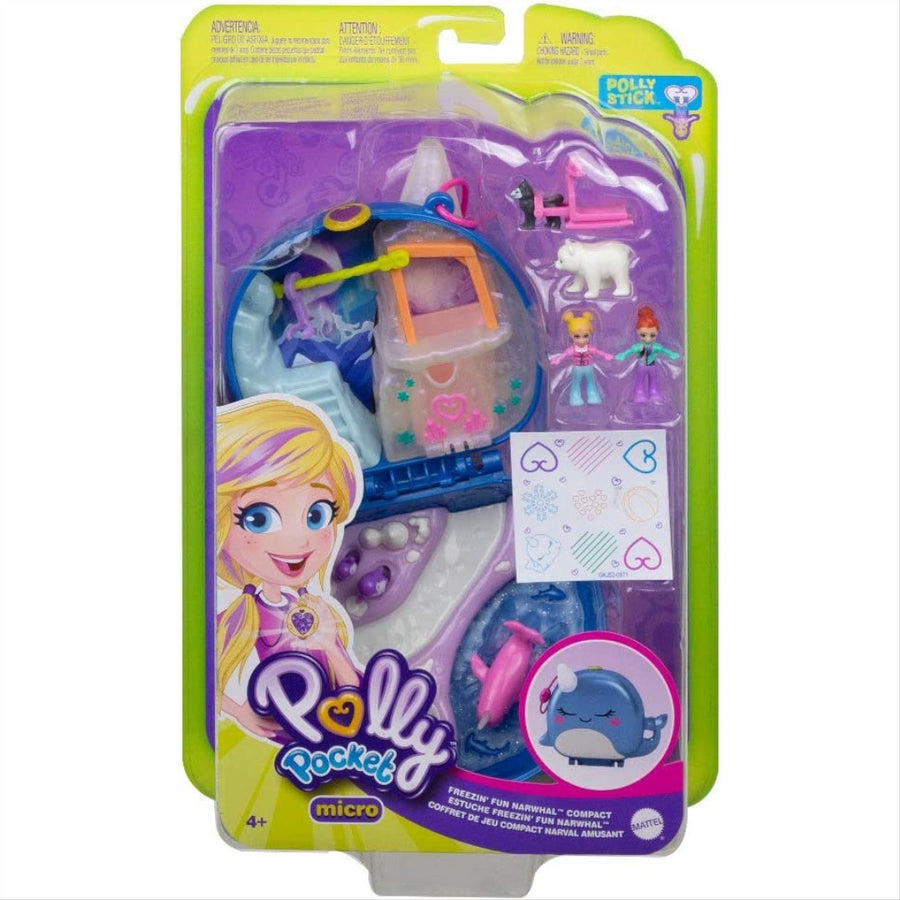 Polly Pocket Freezin Fun Narwhal Compact