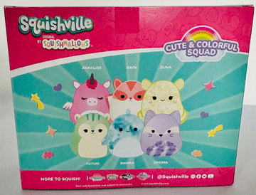 Squishville 5cm Squishmallows 6 Pack - Cute and Colourful Squad