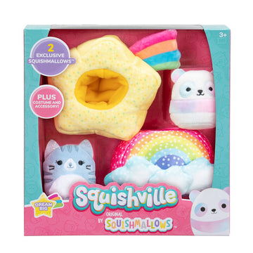 Squishville 5cm Squishmallows Accessory Set Dream Big with Carizma and Jonah