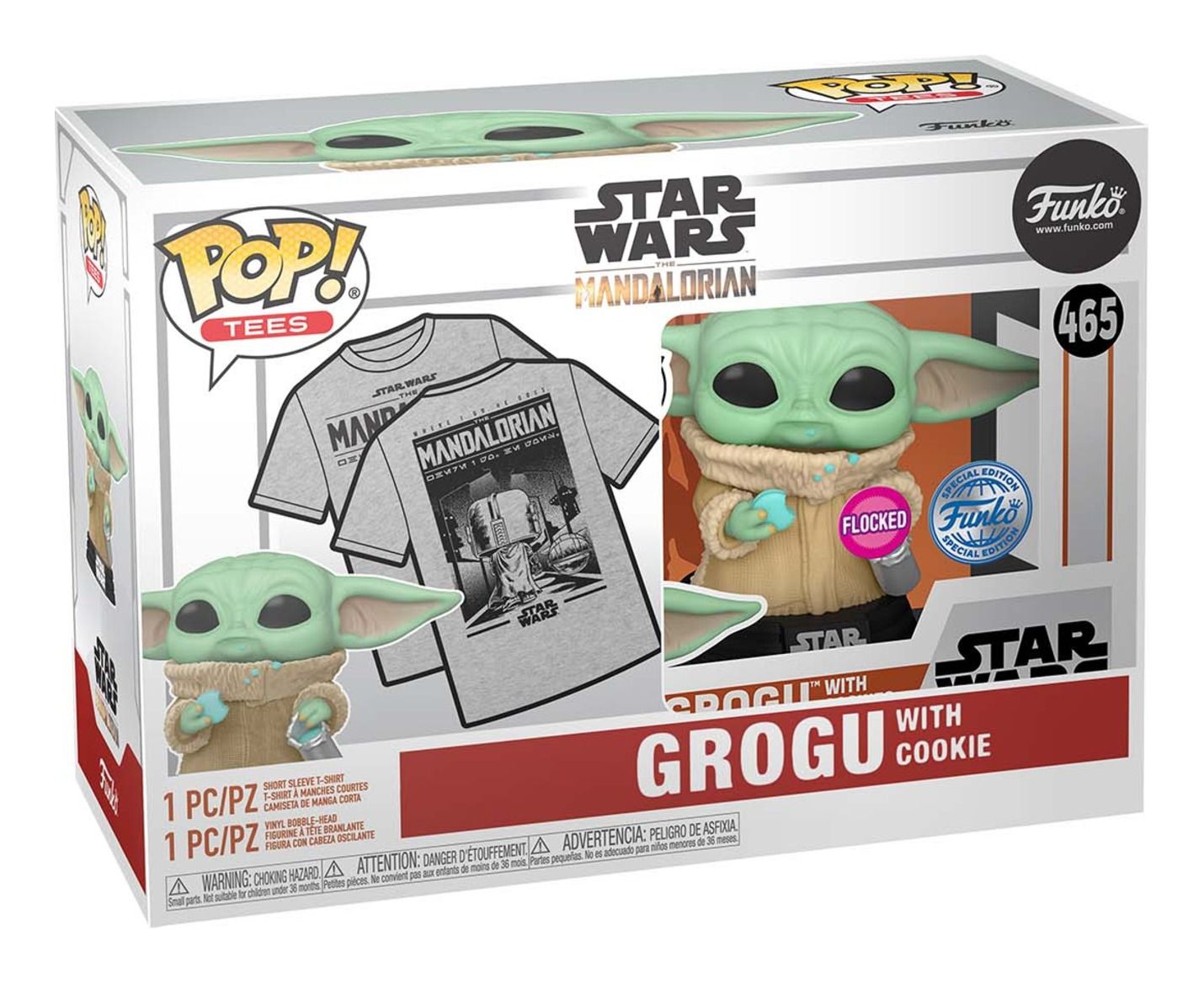 Pop! & Tee - Star Wars - Grogu with Cookie