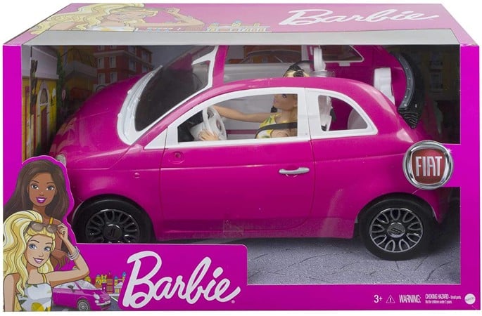 Barbie - Fiat 500 Convertible with Barbie Pink