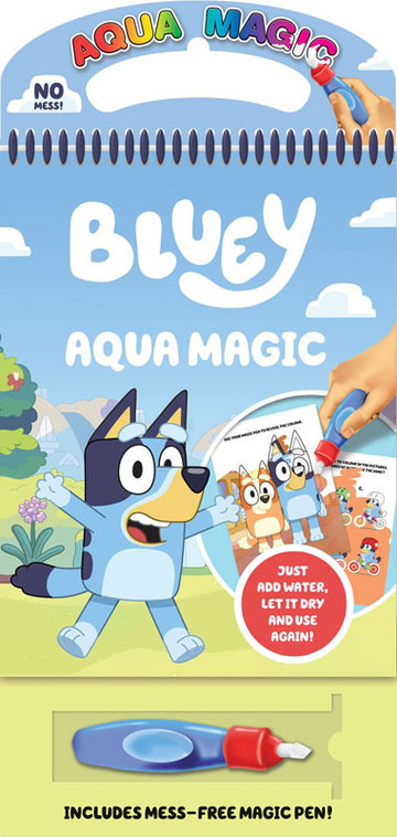 Bluey Aqua Magic Mess Free Colouring Book