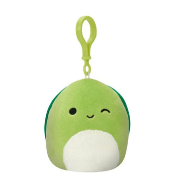Squishmallow Kellytoy 3.5" Plush Clip On Keychain Henry The Turtle
