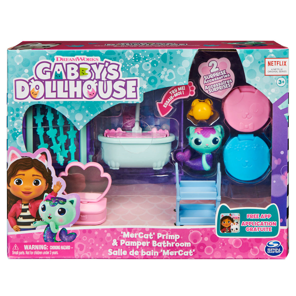 Gabby's Dollhouse - 'MerCat' Primp & Pamper Bathroom