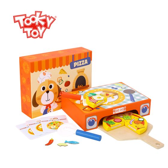 Tooky Toy Wooden Homemade Pizza Play Set