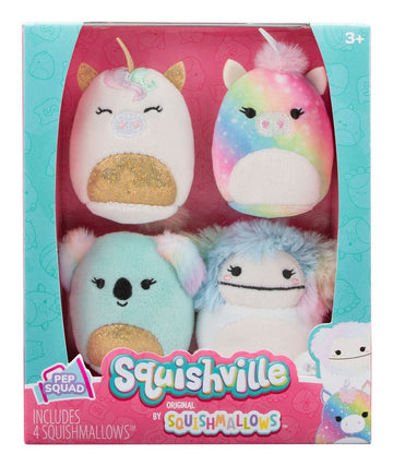 Squishville 5cm Squishmallows 4 Pack - Pep Squad Plush