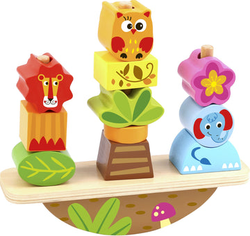 Tooky Toy Wooden Animal Balance Stacker