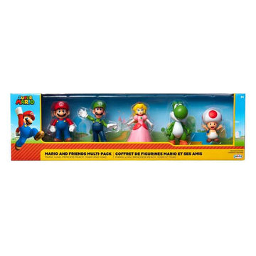 Super Mario Action Figures Mario and Friends 6cm 5 Pack