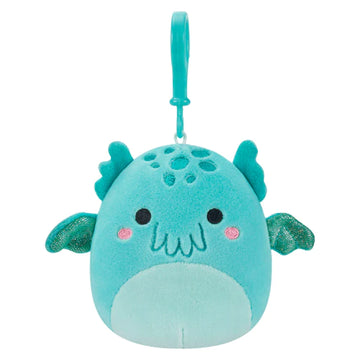 Squishmallow Kellytoy 3.5" Plush Clip On Keychain- Theotto The Cthulhu